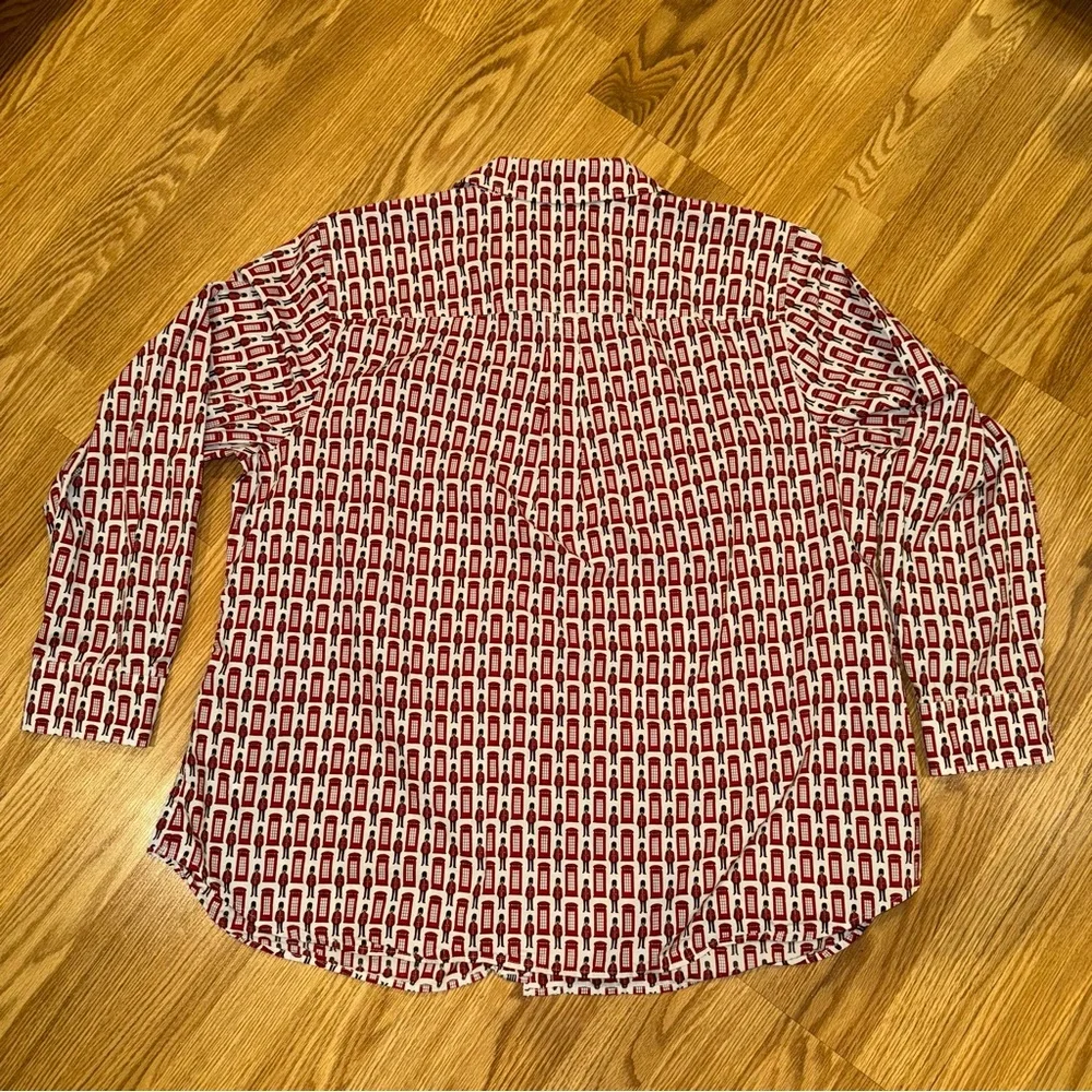 Talbots London Palace Guard Patterned Button Down Shirt size‎ 2X - Picture 4 of 8